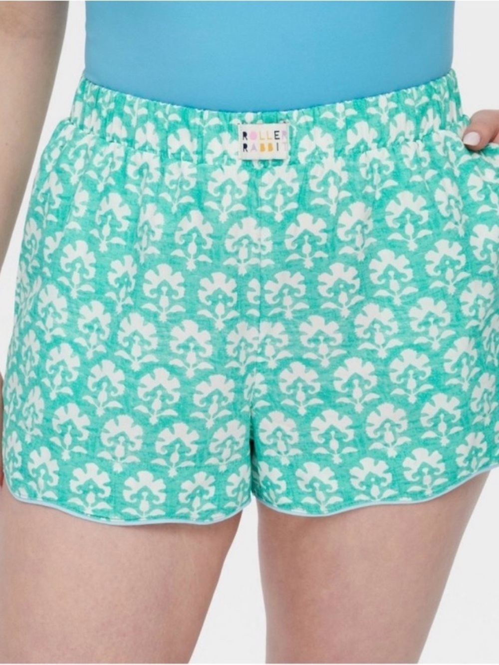 Roller Rabbit Aqua Patterned Shorts - Picture 3 of 8